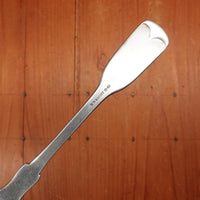Old English Fiddle Dessert Fork Stainless Yorkshire Rose Tumbled Finish