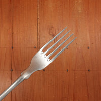 Old English Fiddle Dessert Fork Stainless Yorkshire Rose Tumbled Finish