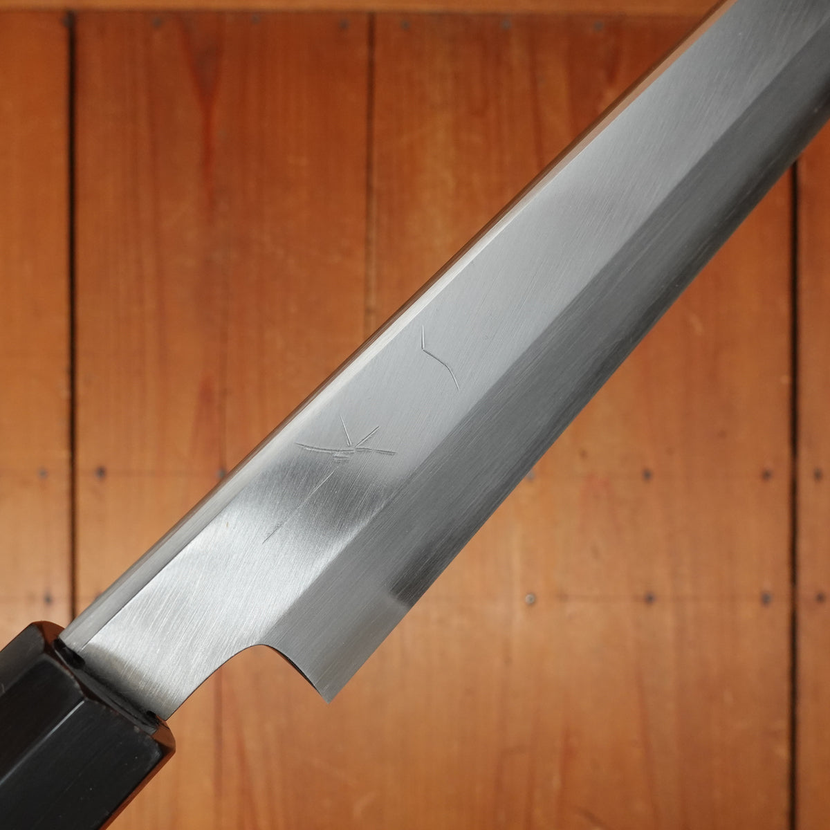 Hitohira Kikuchiyo Mosuke 300mm Kiritsuke Yanagi Stainless Clad Shirogami 3(Ginsanko) Ho/Horn with Saya
