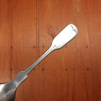 Old English Fiddle Coffee Spoon Stainless Yorkshire Rose Tumbled Finish