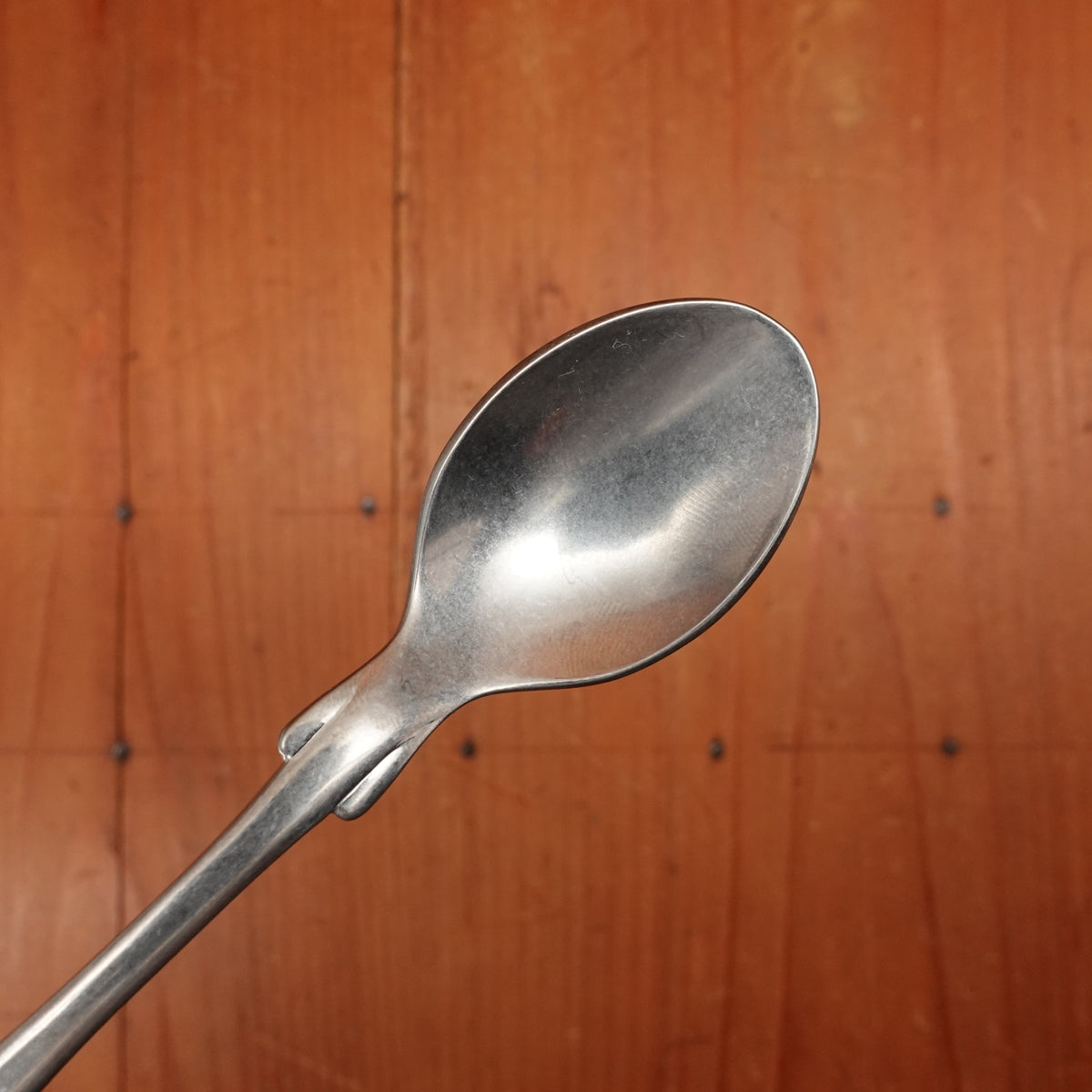 Old English Fiddle Coffee Spoon Stainless Yorkshire Rose Tumbled Finish