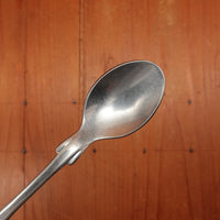 Old English Fiddle Coffee Spoon Stainless Yorkshire Rose Tumbled Finish