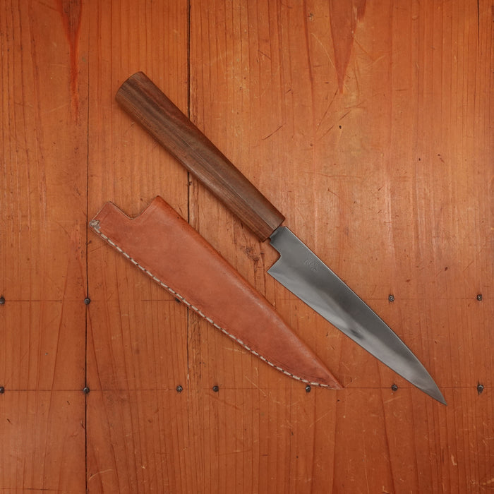 AZ Knives 145mm Petty UHB20C Honyaki Lapacho Handle with Leather Sheath No.1