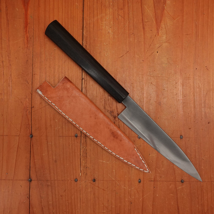 AZ Knives 145mm Petty UHB20C Honyaki Ebony Handle with Leather Sheath