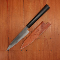 AZ Knives 145mm Petty UHB20C Honyaki Ebony Handle with Leather Sheath