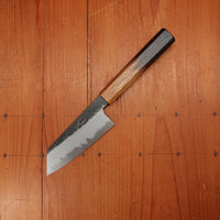 Hado Sumi 135mm Ko-Bunka Shirogami 2 Kurouchi Finish Burnt Oak