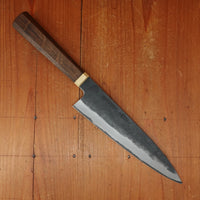 Blenheim Forge x Bernal Cutlery 200mm Gyuto Stainless Clad Aogami Super Oak & Brass