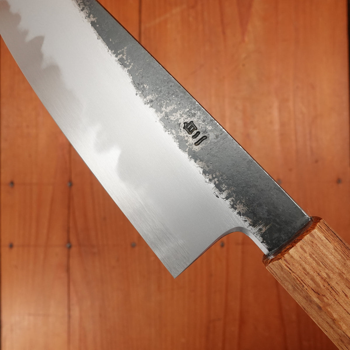 Hado Sumi 135mm Ko-Bunka Shirogami 2 Kurouchi Finish Burnt Oak