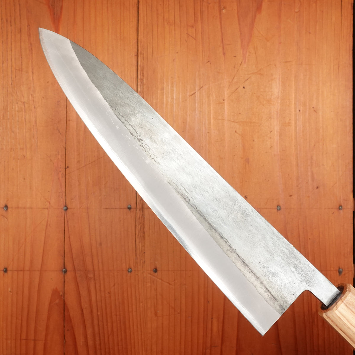 Hitohira TD 210mm Gyuto Stainless Clad Aogami 2 Kurouchi Wenge Handle