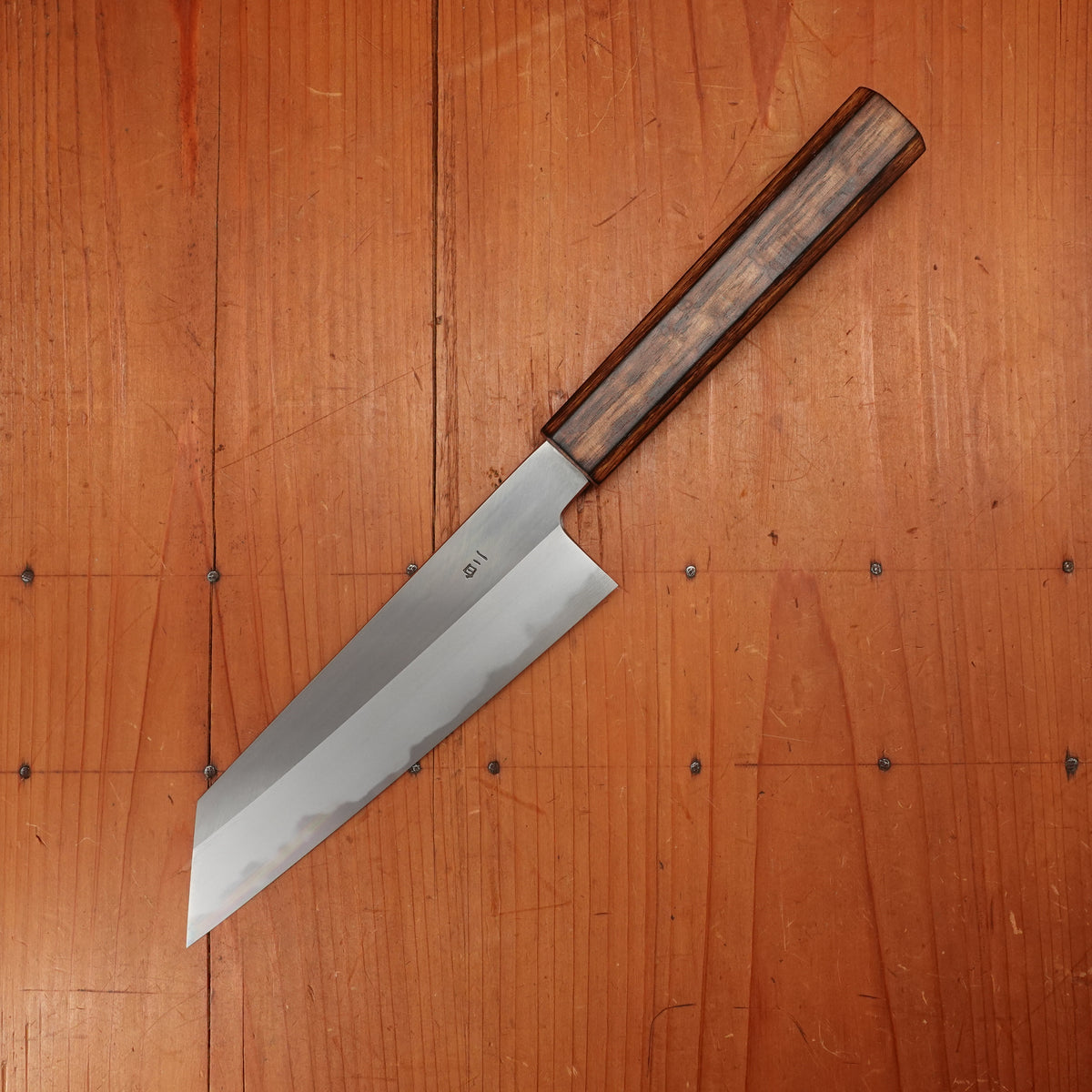 BC Exclusive - Hado 180mm Kiritsuke Santoku Iron Clad Shirogami 2 Urushi Oak