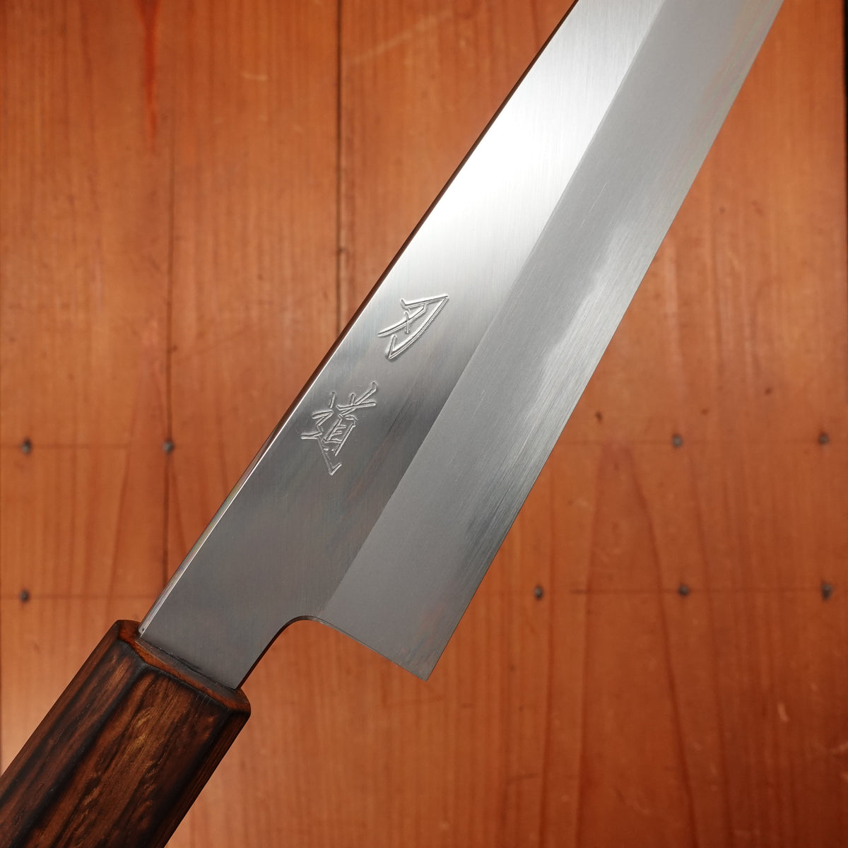 BC Exclusive - Hado 180mm Kiritsuke Santoku Iron Clad Shirogami 2 Urushi Oak