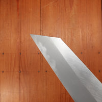 BC Exclusive - Hado 180mm Kiritsuke Santoku Iron Clad Shirogami 2 Urushi Oak