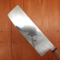 AZ Knives 180mm Nakiri UHB20C Honyaki Lapacho Handle with Leather Sheath