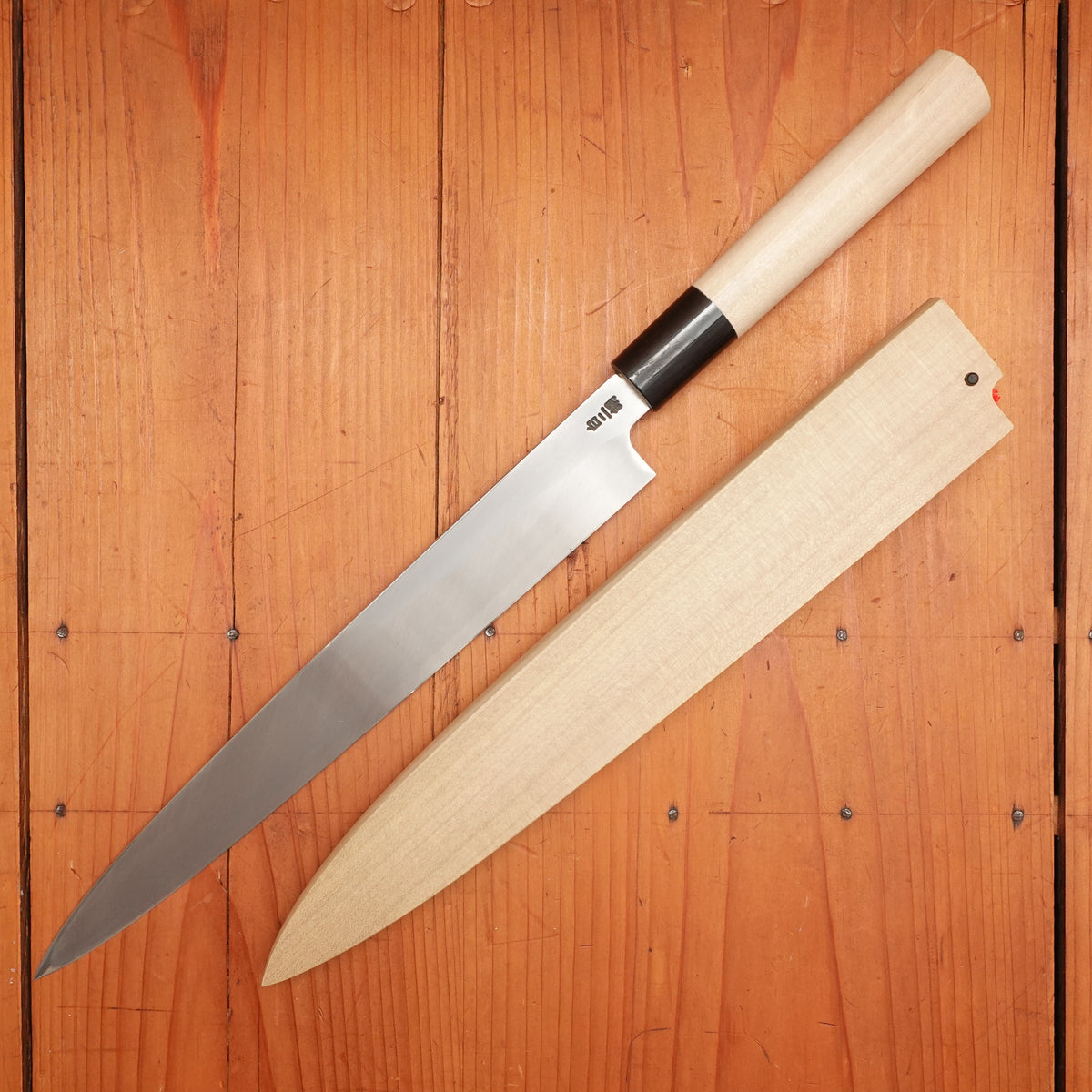 Hitohira Togashi 270mm Yanagi Shirogami 2 D Ho / Horn with Saya