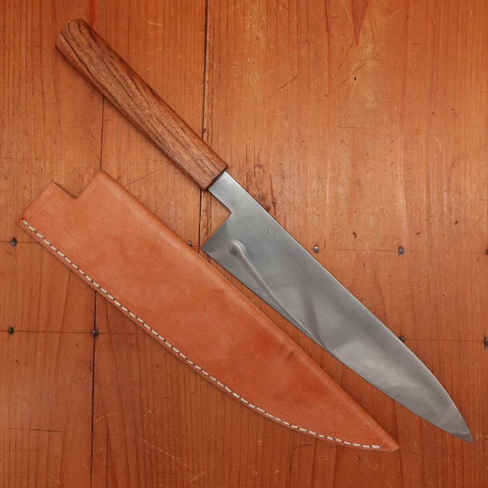 AZ Knives 210mm Gyuto UHB20C Honyaki Urunday Handle with Leather Sheath No. 1