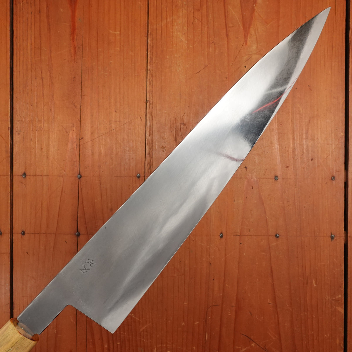 AZ Knives 240mm Gyuto UHB20C Honyaki Lapacho Handle with Leather Sheath