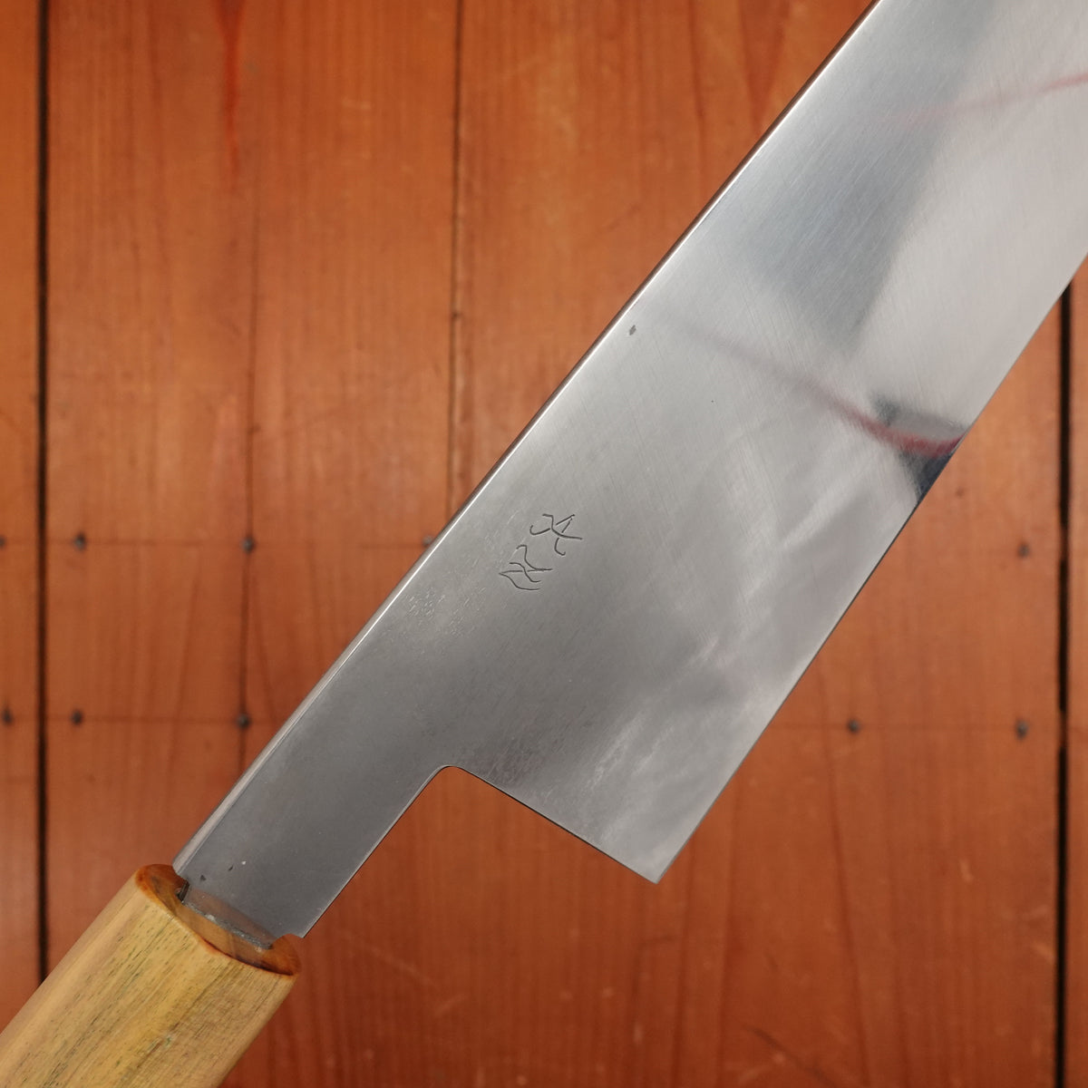 AZ Knives 240mm Gyuto UHB20C Honyaki Lapacho Handle with Leather Sheath