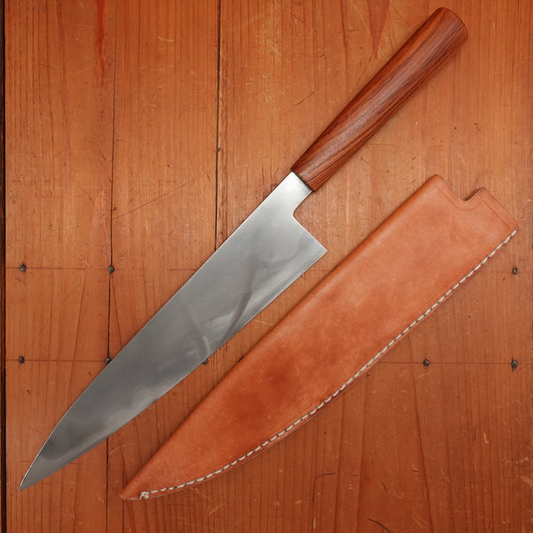 AZ Knives 240mm Gyuto UHB20C Honyaki Urunday Handle with Leather Sheath