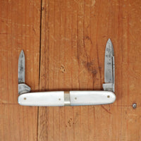 Curtin & Clark Cutlery (Tidioute Cutlery made?) 3" Pen Knife MOP 1910-20