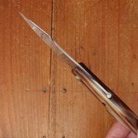 95mm Capuchin Friction Folder Stainless & Horn