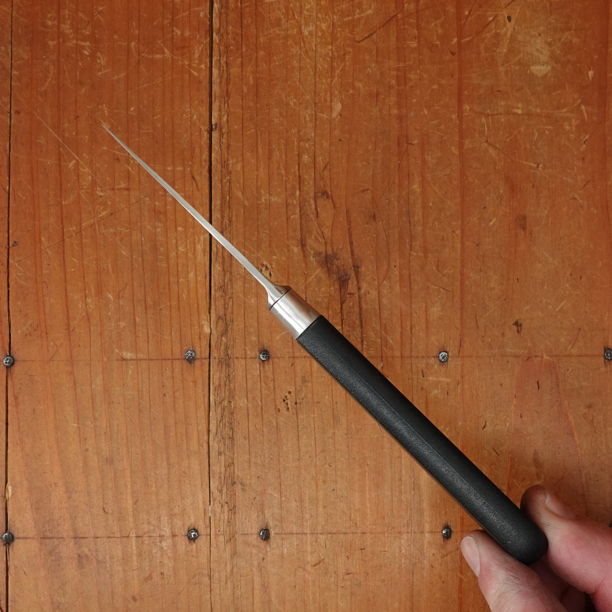 New Old Stock 2.75" Paring Knife Stainless Nogent / Cuisine Massif Aluminum & Plastic Handle Thiers 1960s-70s