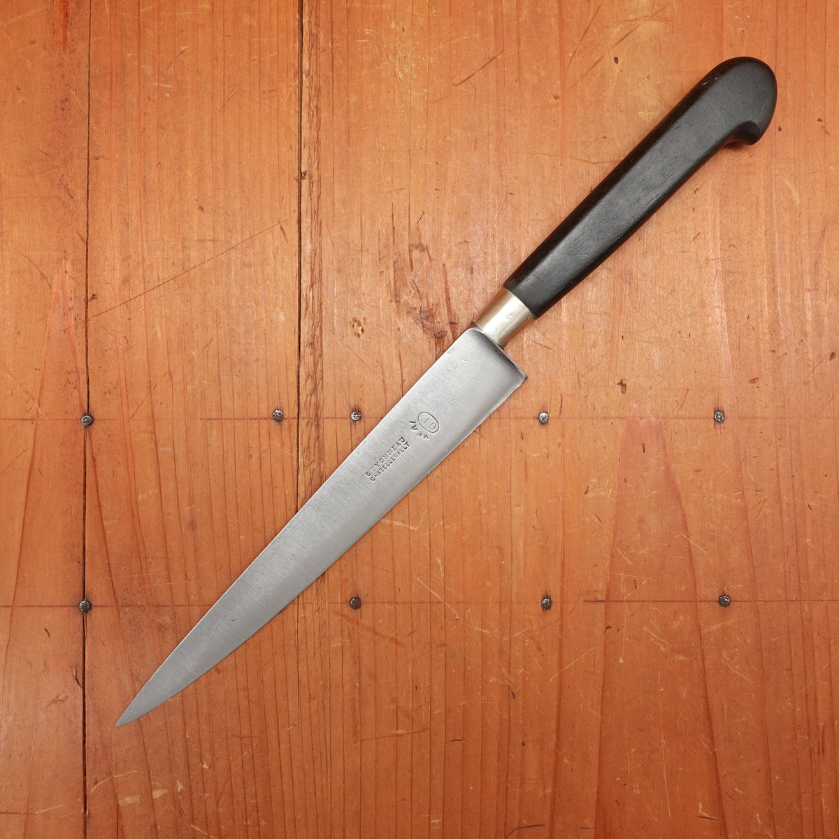 Guyonneau 6.75" Flex Utility / Office Knife Carbon Steel Chatellerault France 1900-1930