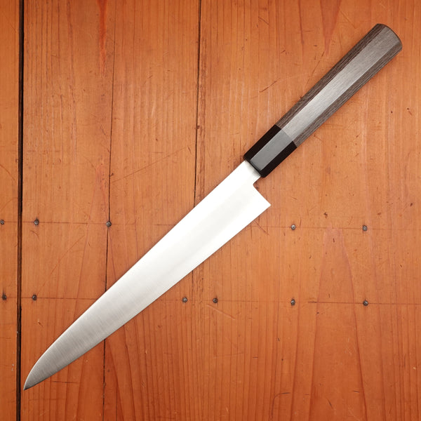 Hitohira Imojiya TH 240mm Sujihiki Stainless Pakka Handle