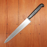 J.M. Schmid & Son 8.5" Carving Knife Carbon Steel & Ebony USA 1880s-1920?