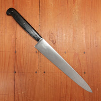 J.M. Schmid & Son 8.5" Carving Knife Carbon Steel & Ebony USA 1880s-1920?
