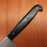 J.M. Schmid & Son 8.5" Carving Knife Carbon Steel & Ebony USA 1880s-1920?