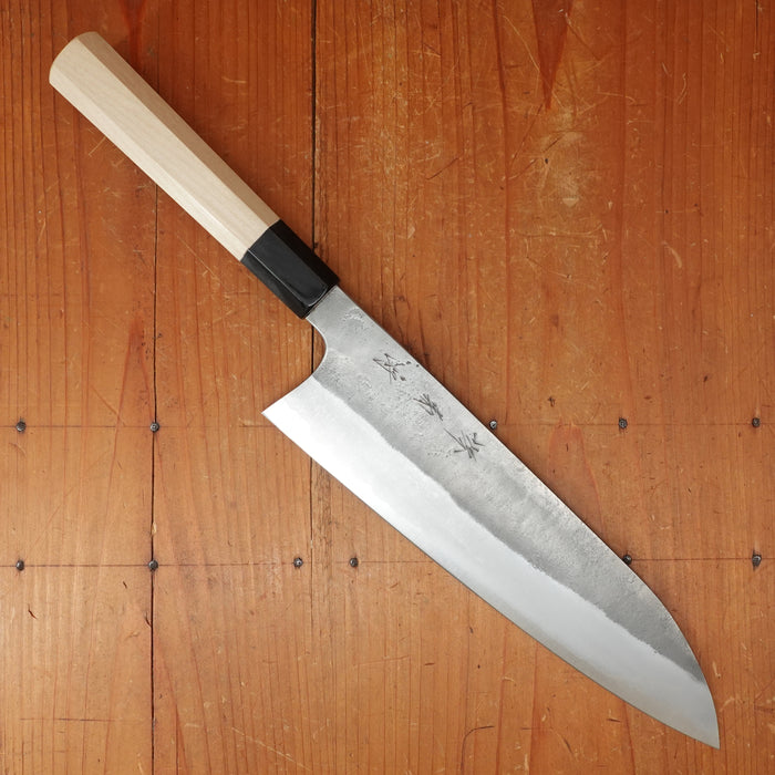 Sakai Kikumori 240mm Gyuto Stainless Clad Aogami 2 Nashiji