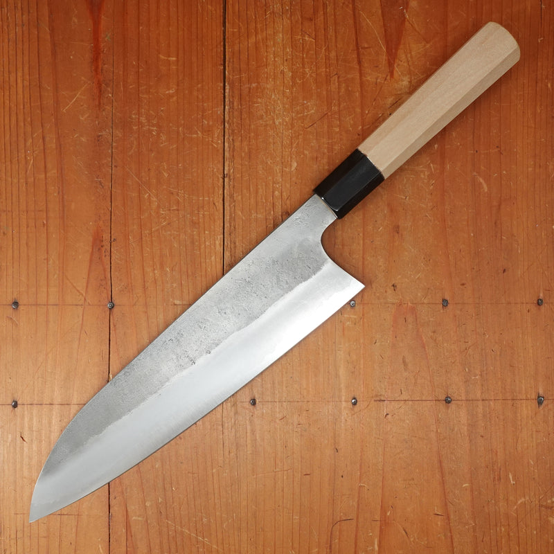 Sakai Kikumori 240mm Gyuto Stainless Clad Aogami 2 Nashiji