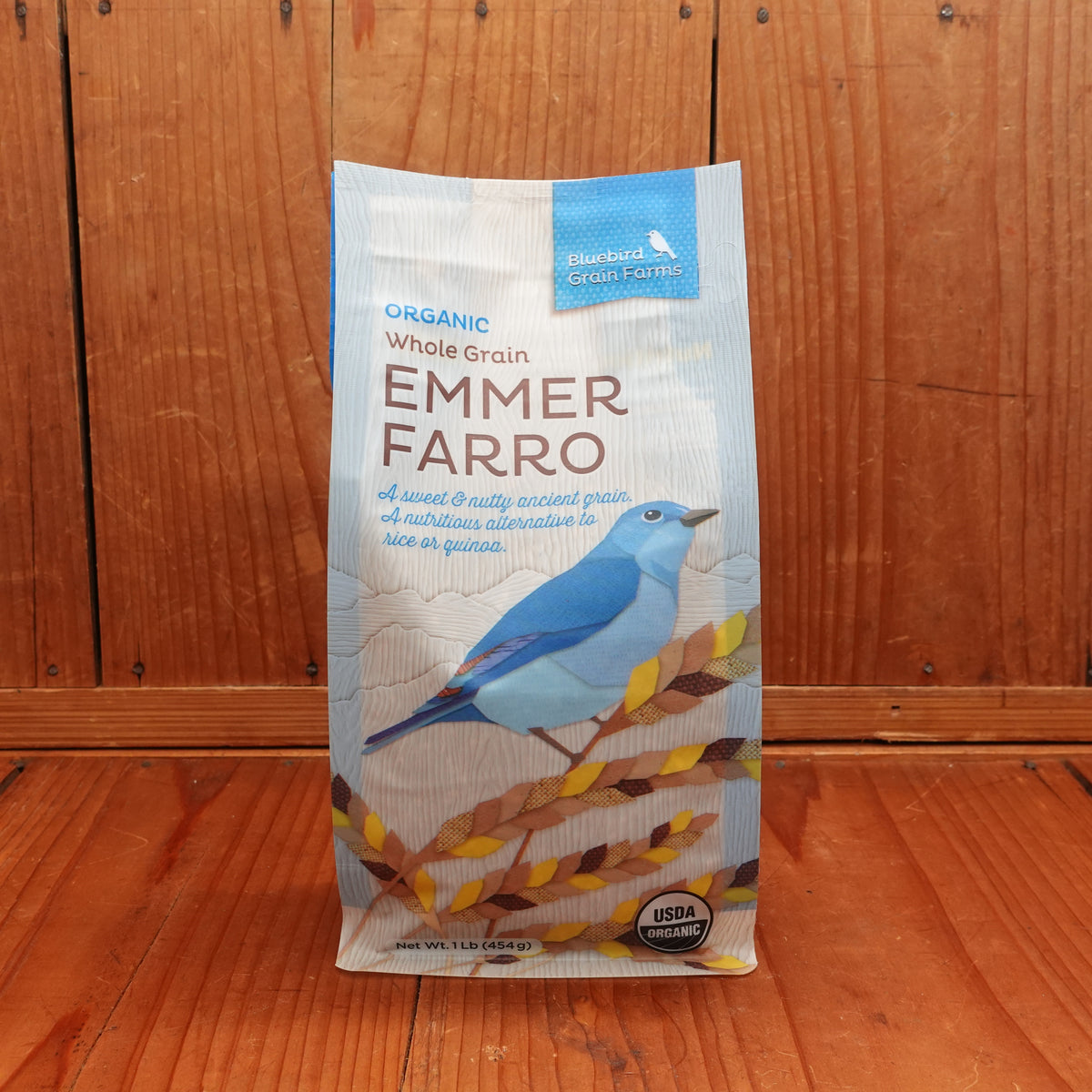 Blue Bird Grain Farms Organic Whole Grain Emmer Farro - 1lb