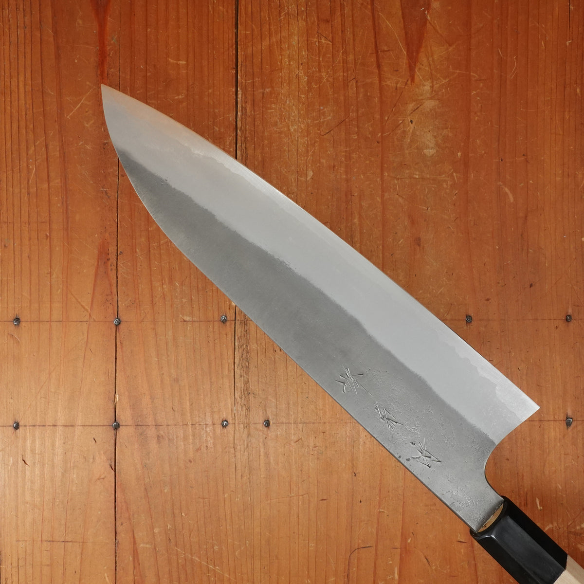 Sakai Kikumori 240mm Gyuto Stainless Clad Aogami 2 Nashiji