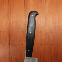 J.M. Schmid & Son 8.5" Carving Knife Carbon Steel & Ebony USA 1880s-1920?