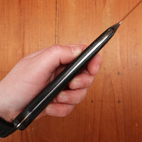 J.M. Schmid & Son 8.5" Carving Knife Carbon Steel & Ebony USA 1880s-1920?