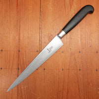 Vintage MAC 9.5" Slicer Carbon Steel Ebony Eskilstuna, Sweden 1950-60