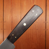 Forschner XXXX 12" Lambsplitter Hand Forged Carbon Steel Custom Ebony Handle Germany (USA?) 1900-1920s? 1