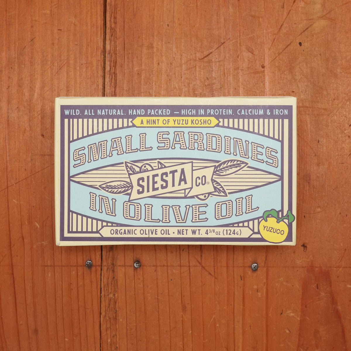 Siesta Co. Small Sardines in Olive Oil with a Hint of Yuzu Koshō - 124g