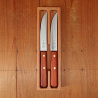 Friedr. Herder Steak Knives Stainless Padouk Set 2