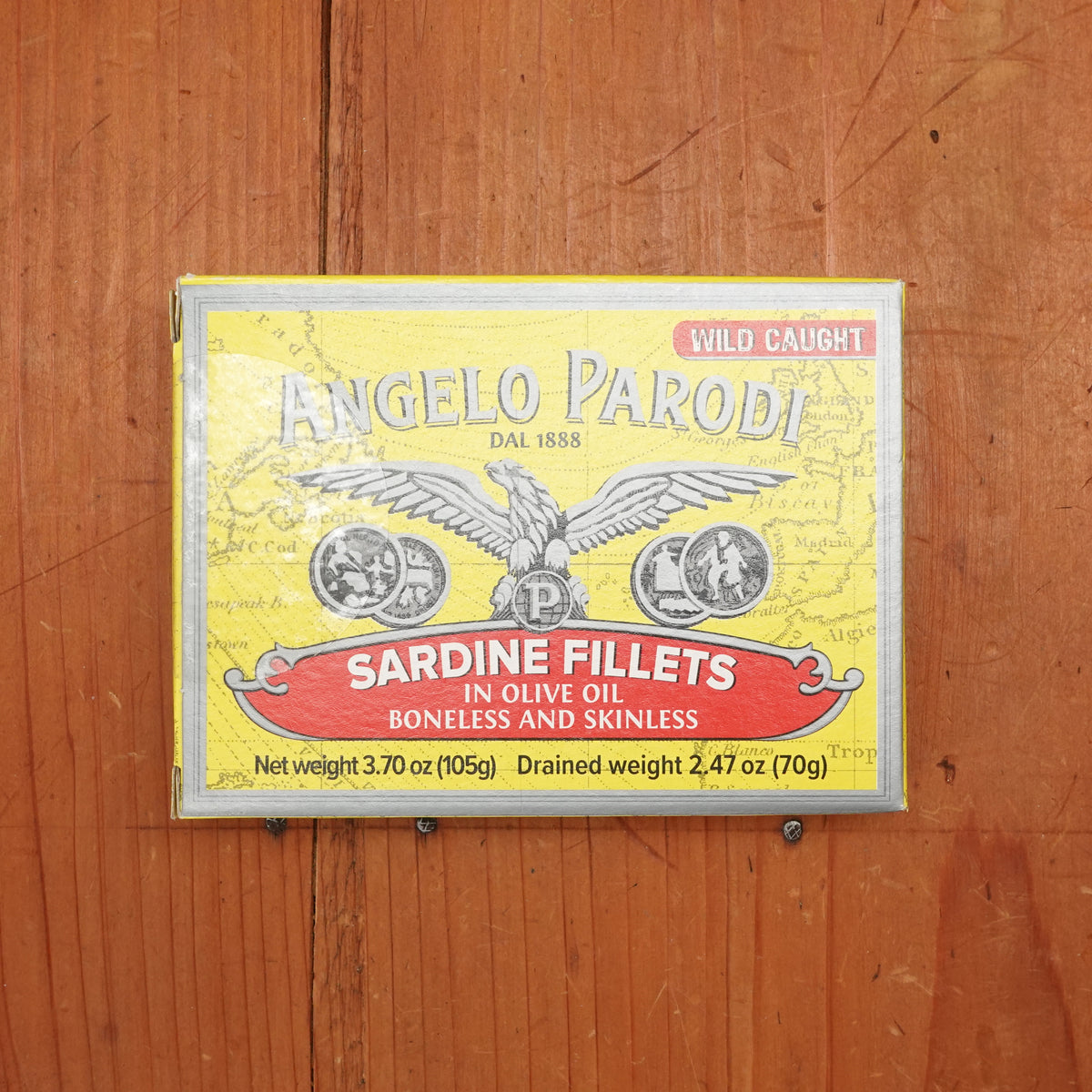 Angelo Parodi Boneless Skinless Sardine Fillets in Olive Oil - 105g