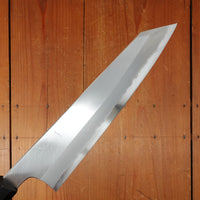 Hitohira Togashi 240mm Kiritsuke Gyuto Stainless Clad Shirogami 1 Migaki Ziricote Handle