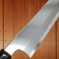 Hitohira Togashi 240mm Kiritsuke Gyuto Stainless Clad Shirogami 1 Migaki Ziricote Handle