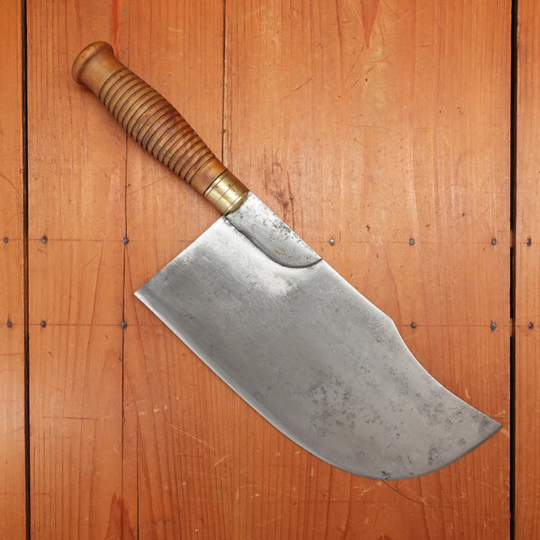 J Silva & Jamão Lisboa 24cm Swiss Leaf Cleaver Carbon Steel France 1920s-50s?