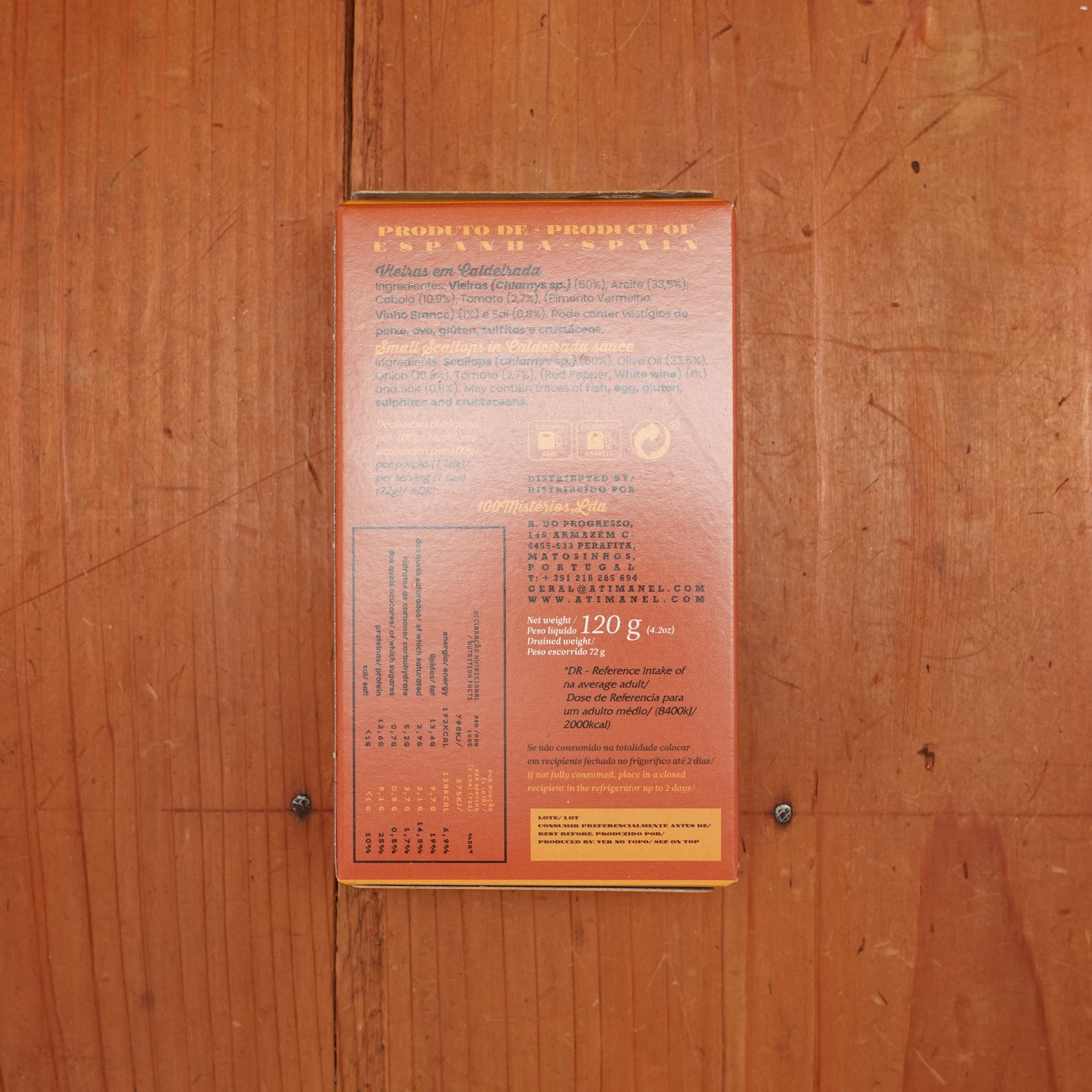 Ati Manel Small Scallops in Caldeirada Sauce - 125g – Bernal Cutlery Ati Manel Small Scallops in Caldeirada Sauce - 125g – Bernal Cutlery