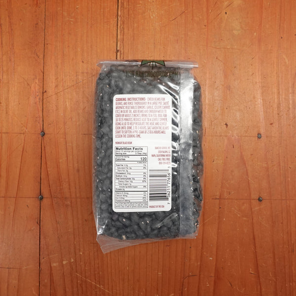 Rancho Gordo Midnight Black Bean - 1lb