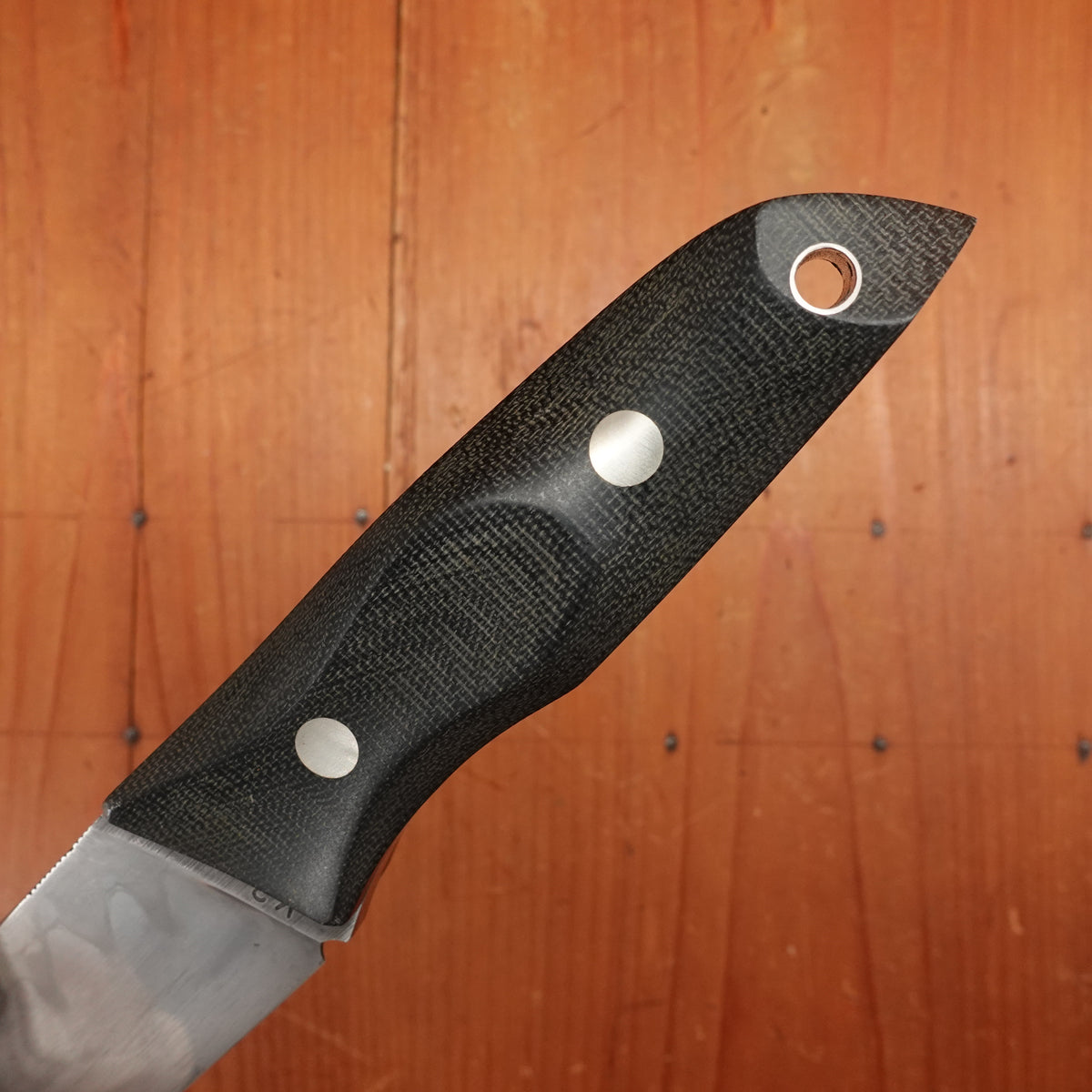 Seino 135mm Drop Point Fixed Blade V2 Honyaki Canvas Micarta Handle (#002)