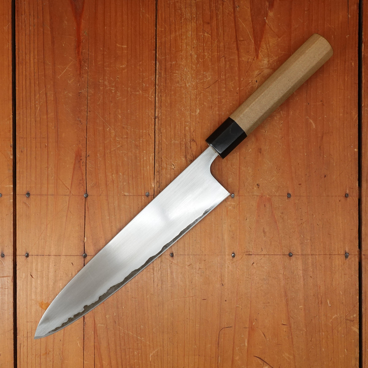 Trade In Wakui 210mm Gyuto Stainless Clad Shirogami 2
