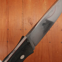 Seino 135mm Drop Point Fixed Blade V2 Honyaki Canvas Micarta Handle (#002)