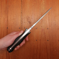 Seino 135mm Drop Point Fixed Blade V2 Honyaki Canvas Micarta Handle (#002)